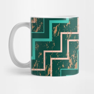 Marbling zig zag Mug